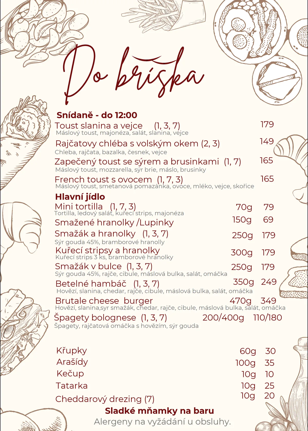 Strana lístku: Do bříška